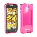 Wholesale Alcatel One Touch Fierce 7024W TPU Gel Case (Hot Pink)
